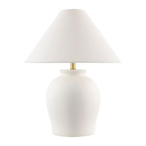   Modern European furniture - Ceramic White Linen Table Lamp - www.oroa.com | Oroa.com