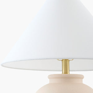   Modern European furniture - Ceramic White Linen Table Lamp - www.oroa.com | Oroa.com