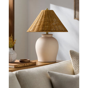   Modern European furniture - Rattan Empire Shade Table Lamp - www.oroa.com | Oroa.com
