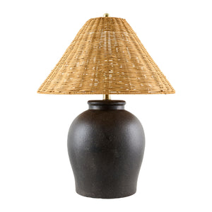   Modern European furniture - Rattan Empire Shade Table Lamp - www.oroa.com | Oroa.com