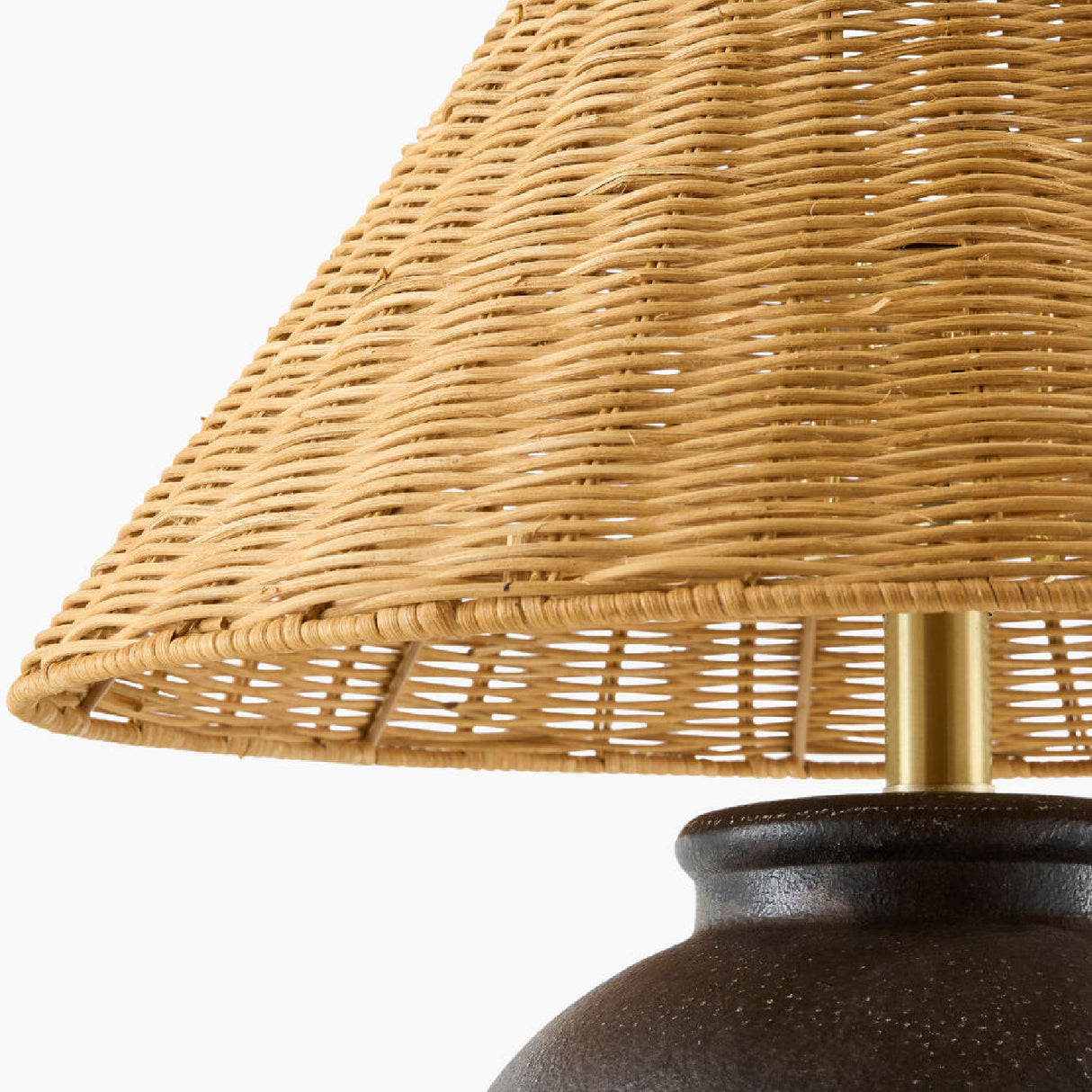   Modern European furniture - Rattan Empire Shade Table Lamp - www.oroa.com | Oroa.com