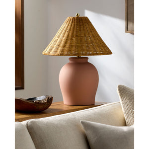   Modern European furniture - Rattan Empire Shade Table Lamp - www.oroa.com | Oroa.com