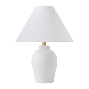   Modern European furniture - White Linen Empire Table Lamp - www.oroa.com | Oroa.com