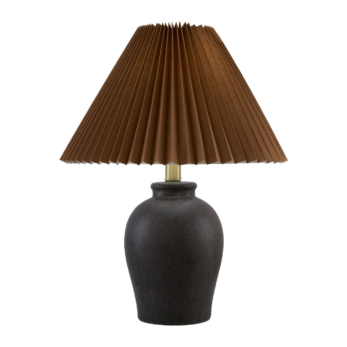   Modern European furniture - Brown Linen Pleated Table Lamp - www.oroa.com | Oroa.com