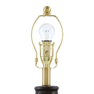   Modern European furniture - Brown Linen Pleated Table Lamp - www.oroa.com | Oroa.com