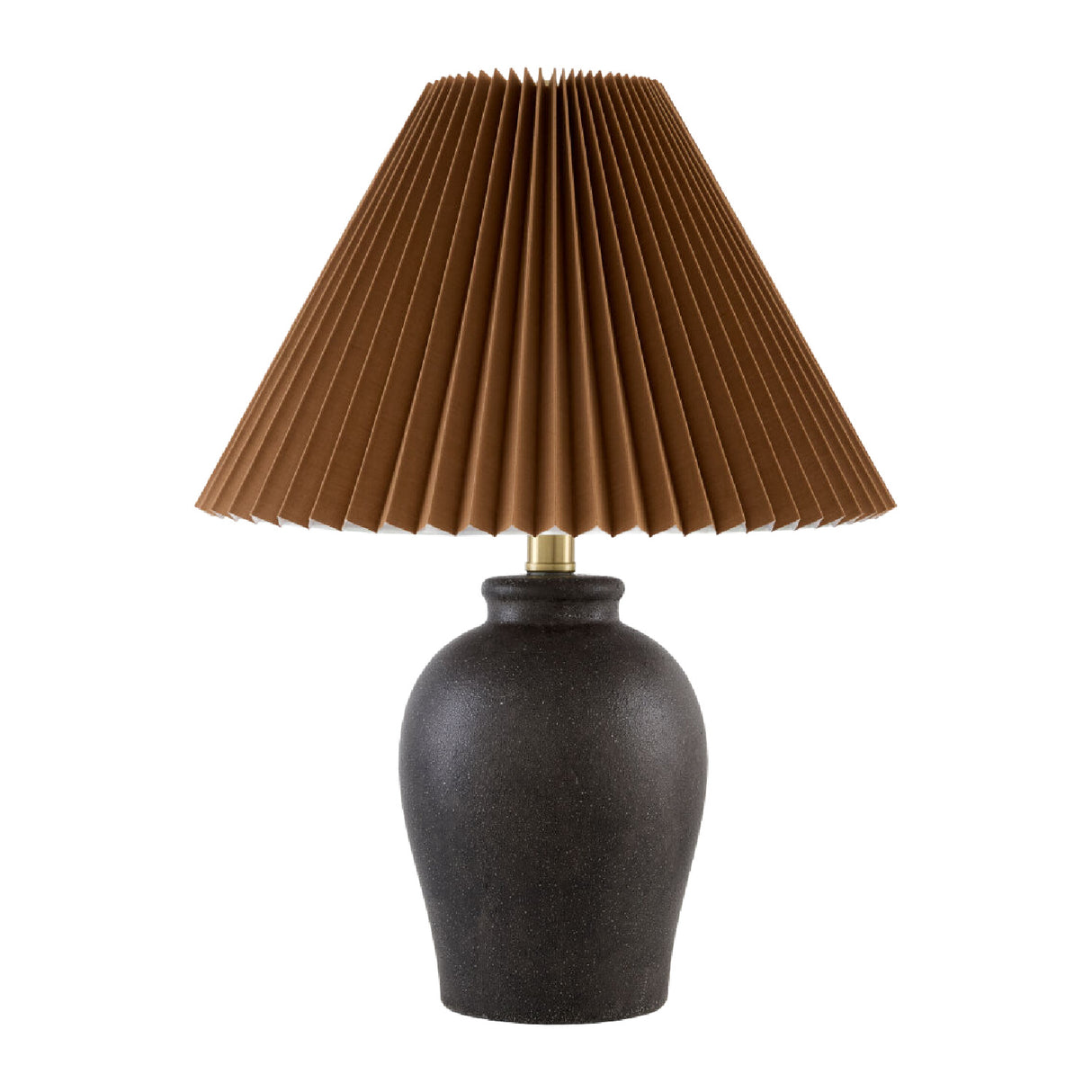   Modern European furniture - Brown Linen Pleated Table Lamp - www.oroa.com | Oroa.com