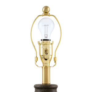   Modern European furniture - Brown Rattan Ceramic Table Lamp - www.oroa.com | Oroa.com