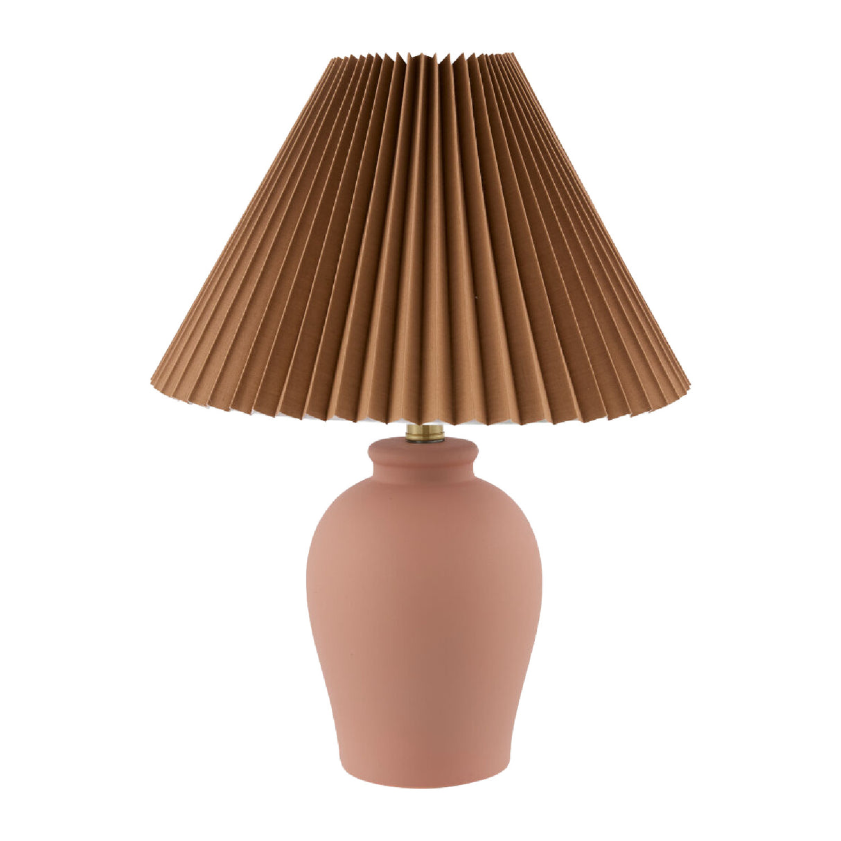  Modern European furniture - Brown Linen Pleated Table Lamp - www.oroa.com | Oroa.com