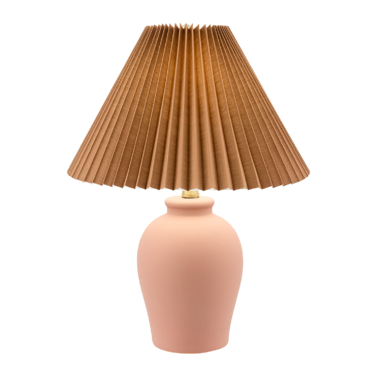   Modern European furniture - Brown Linen Pleated Table Lamp - www.oroa.com | Oroa.com