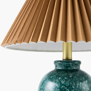   Modern European furniture - Brown Linen Pleated Table Lamp - www.oroa.com | Oroa.com