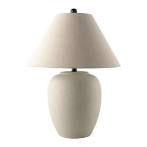   Modern European furniture - Ceramic Beige Linen Table Lamp - www.oroa.com | Oroa.com