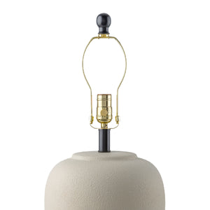   Modern European furniture - Ceramic Beige Linen Table Lamp - www.oroa.com | Oroa.com