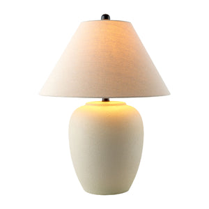   Modern European furniture - Ceramic Beige Linen Table Lamp - www.oroa.com | Oroa.com