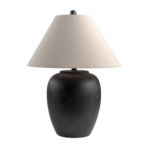  Modern European furniture - Ceramic Beige Linen Table Lamp - www.oroa.com | Oroa.com