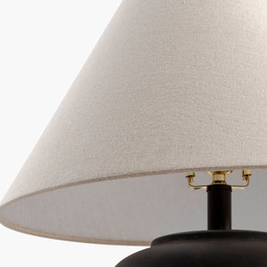   Modern European furniture - Ceramic Beige Linen Table Lamp - www.oroa.com | Oroa.com