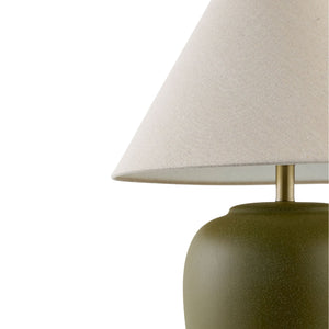   Modern European furniture - Ceramic Beige Linen Table Lamp - www.oroa.com | Oroa.com