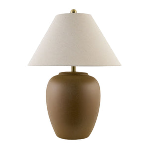   Modern European furniture - Ceramic Beige Linen Table Lamp - www.oroa.com | Oroa.com