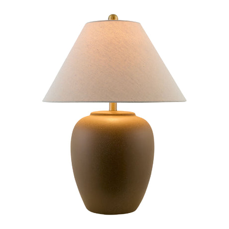   Modern European furniture - Ceramic Beige Linen Table Lamp - www.oroa.com | Oroa.com