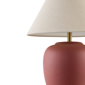   Modern European furniture - Ceramic Beige Linen Table Lamp - www.oroa.com | Oroa.com