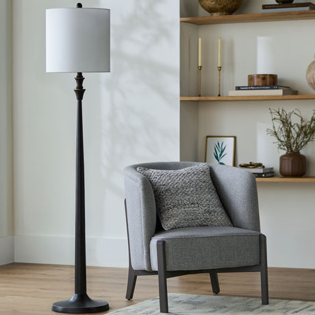   Modern European furniture - Linen Drum Shade Floor Lamp - www.oroa.com | Oroa.com