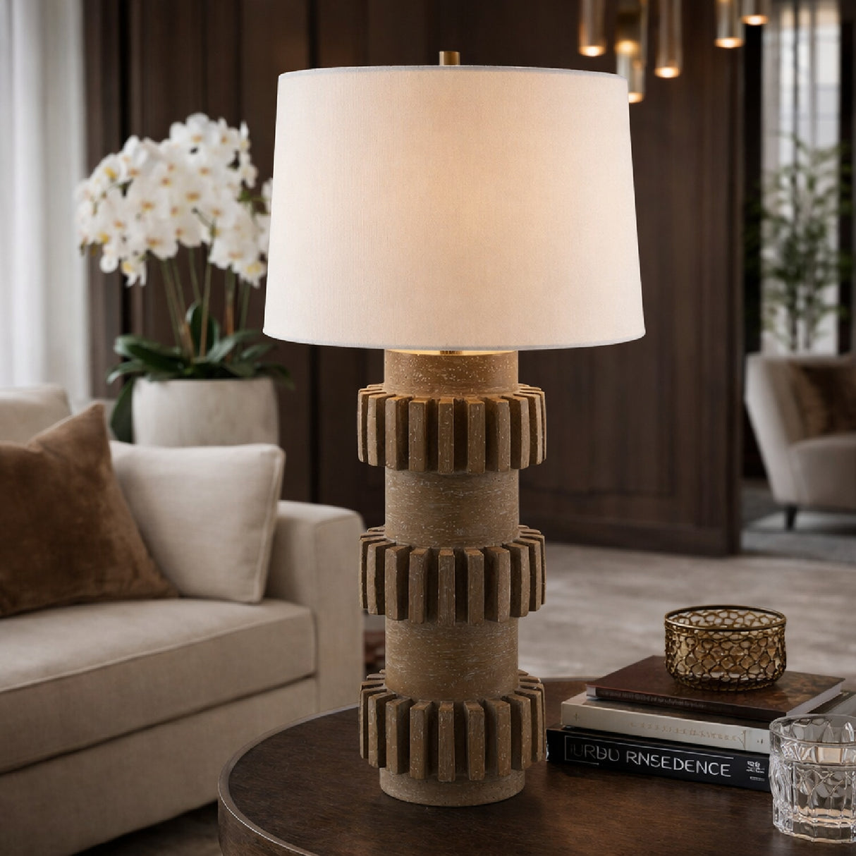   Modern European furniture - Modern Carved Accent Table Lamp - www.oroa.com | Oroa.com