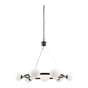   Modern European furniture - 9-Light White Glass Chandelier - www.oroa.com | Oroa.com