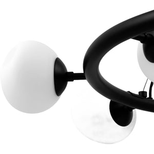   Modern European furniture - 9-Light White Glass Chandelier - www.oroa.com | Oroa.com