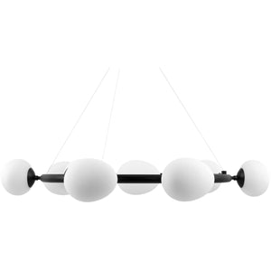   Modern European furniture - 9-Light White Glass Chandelier - www.oroa.com | Oroa.com