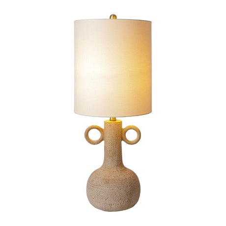   Modern European furniture - Beige Ceramic Accent Table Lamp - www.oroa.com | Oroa.com