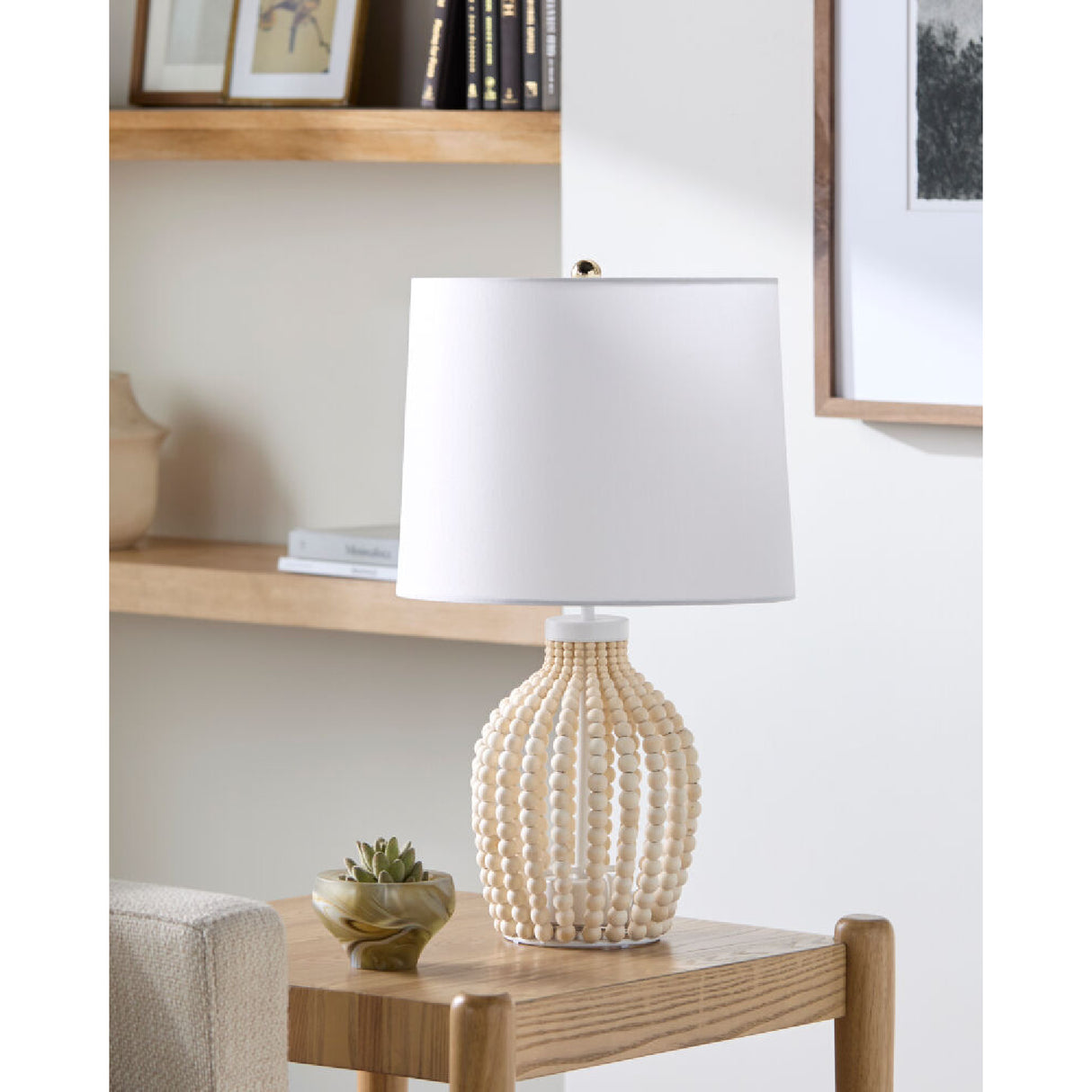   Modern European furniture - Wooden Beads Accent Table Lamp - www.oroa.com | Oroa.com