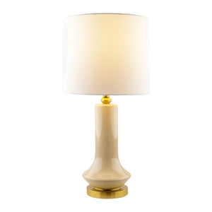   Modern European furniture - Distressed Cream Ceramic Table Lamp - www.oroa.com | Oroa.com