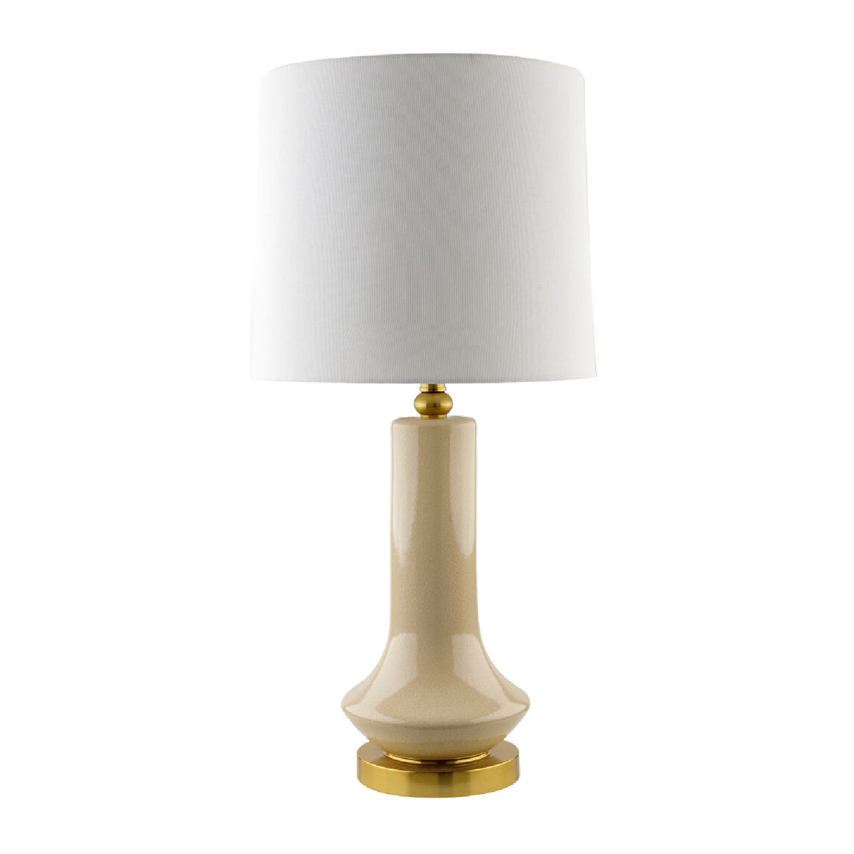   Modern European furniture - Distressed Cream Ceramic Table Lamp - www.oroa.com | Oroa.com