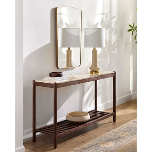   Modern European furniture - Distressed Cream Ceramic Table Lamp - www.oroa.com | Oroa.com