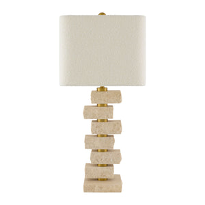   Modern European furniture - Organic Marble Stacked Table Lamp - www.oroa.com | Oroa.com