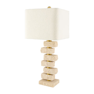   Modern European furniture - Organic Marble Stacked Table Lamp - www.oroa.com | Oroa.com