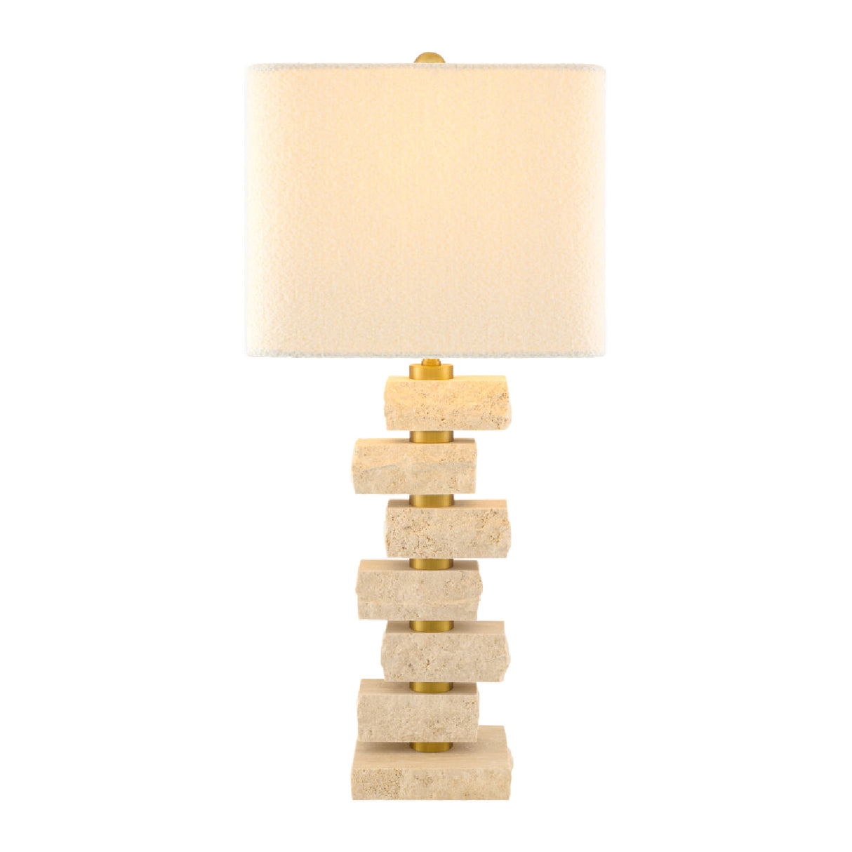   Modern European furniture - Organic Marble Stacked Table Lamp - www.oroa.com | Oroa.com