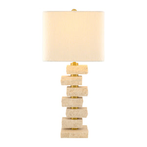   Modern European furniture - Organic Marble Stacked Table Lamp - www.oroa.com | Oroa.com