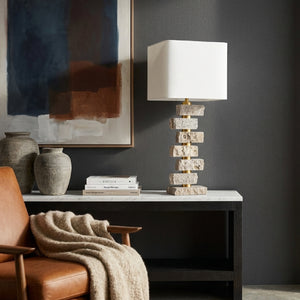   Modern European furniture - Organic Marble Stacked Table Lamp - www.oroa.com | Oroa.com