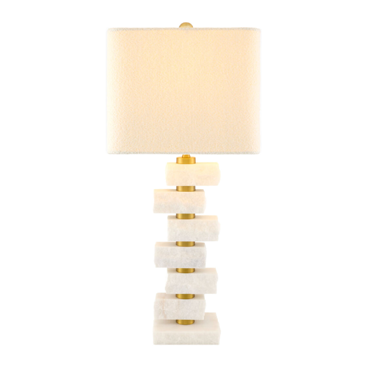   Modern European furniture - Organic Marble Stacked Table Lamp - www.oroa.com | Oroa.com