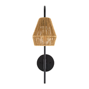   Modern European furniture - Curved Metal Rattan Wall Lamp - www.oroa.com | Oroa.com