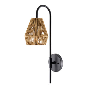   Modern European furniture - Curved Metal Rattan Wall Lamp - www.oroa.com | Oroa.com