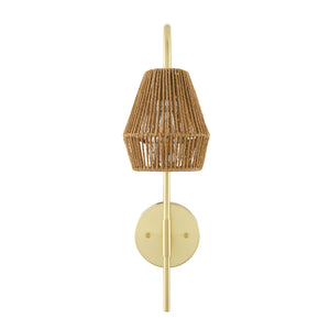   Modern European furniture - Curved Metal Rattan Wall Lamp - www.oroa.com | Oroa.com
