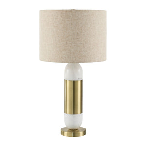   Modern European furniture - Gold Wrapped Marble Table Lamp - www.oroa.com | Oroa.com