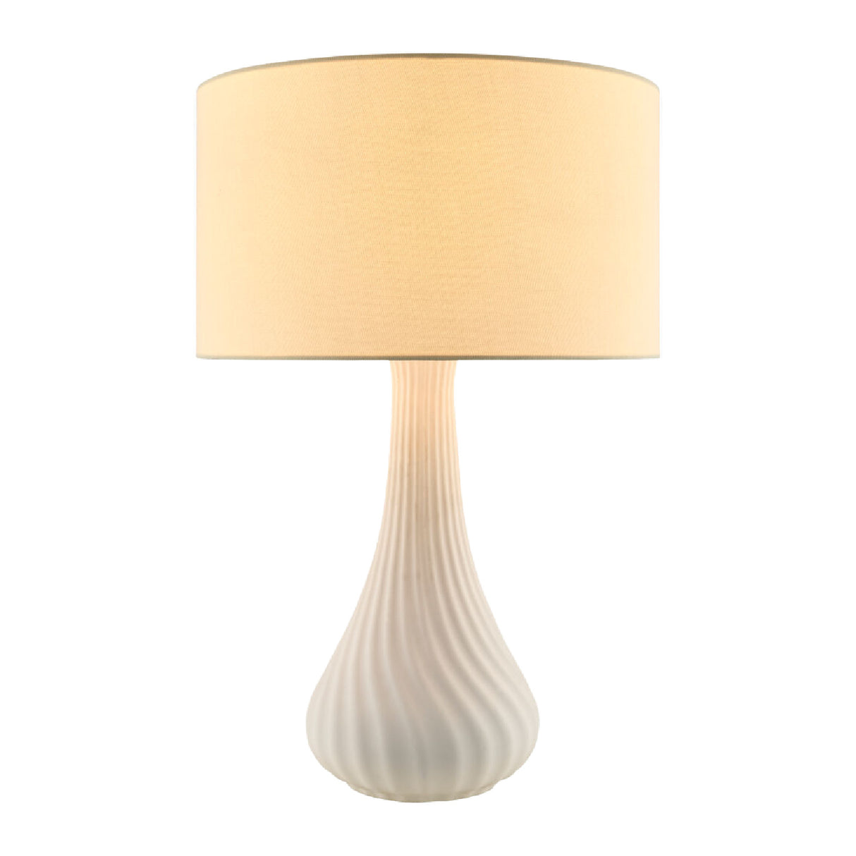   Modern European furniture - White Concrete Linen Table Lamp - www.oroa.com | Oroa.com