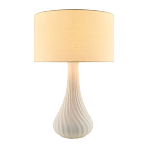   Modern European furniture - White Concrete Linen Table Lamp - www.oroa.com | Oroa.com