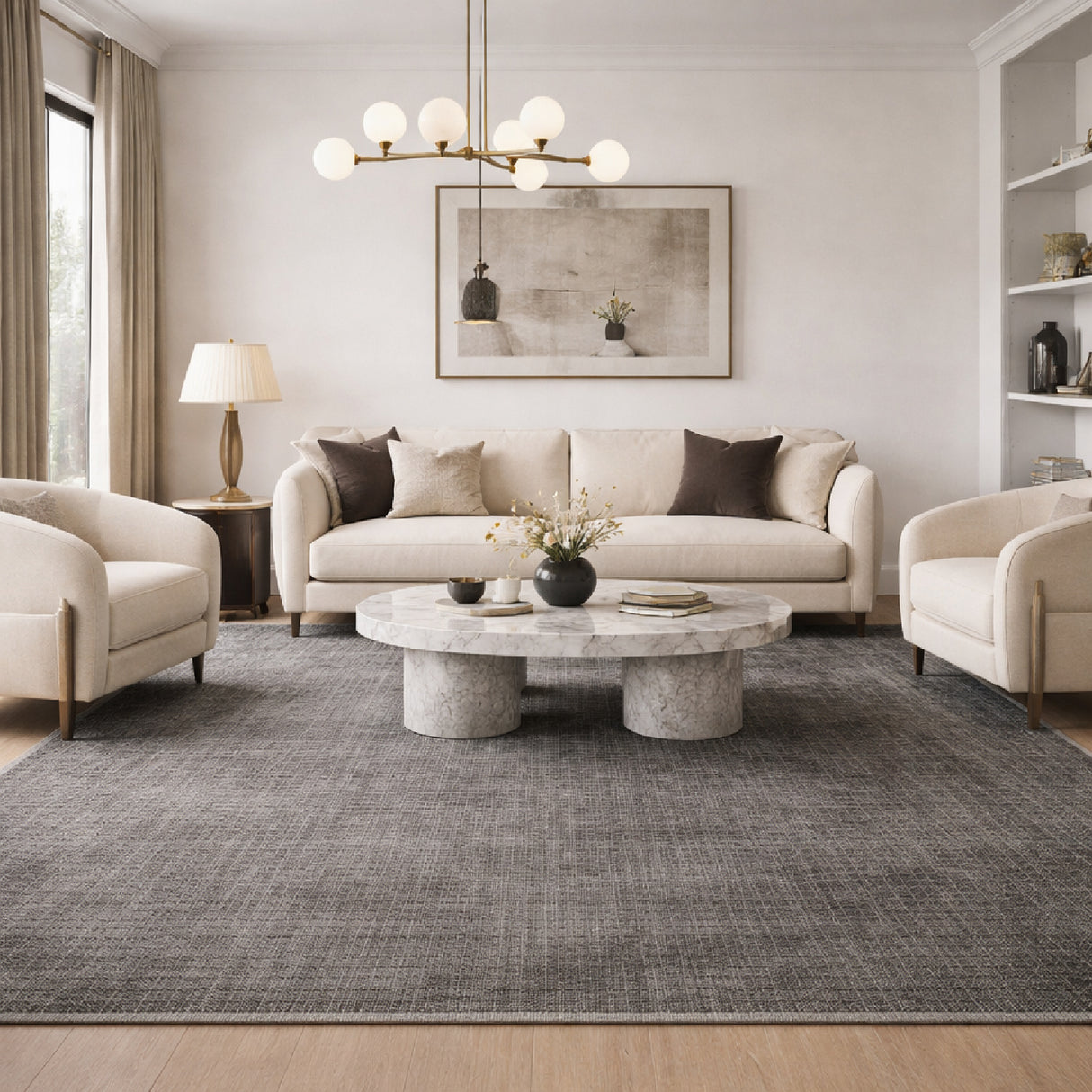   Modern furniture - Hand-Loomed Square Pattern Carpet - www.oroa.com | Oroa.com