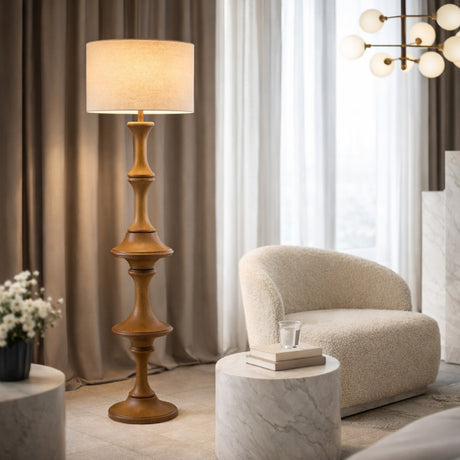   Modern European furniture - Brown Steel Accent Floor Lamp - www.oroa.com | Oroa.com
