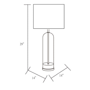   Modern European furniture - Clear Glass Body Table Lamp - www.oroa.com | Oroa.com