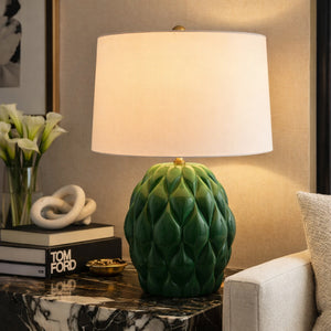   Modern European furniture - Reliefed Ceramic Accent Table Lamp - www.oroa.com | Oroa.com