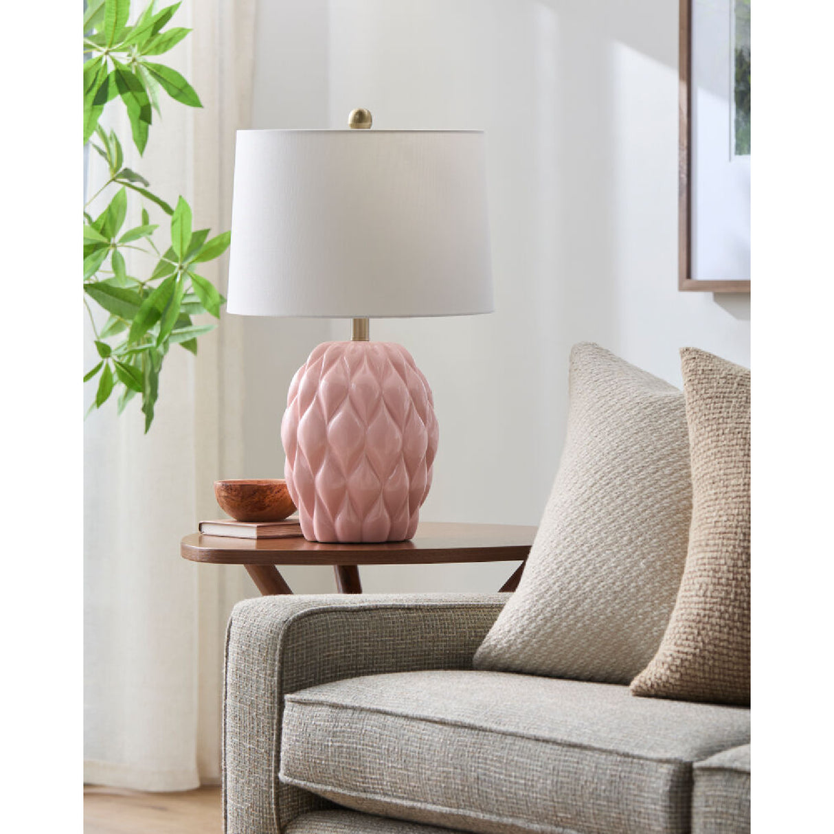  Modern European furniture - Reliefed Ceramic Accent Table Lamp - www.oroa.com | Oroa.com